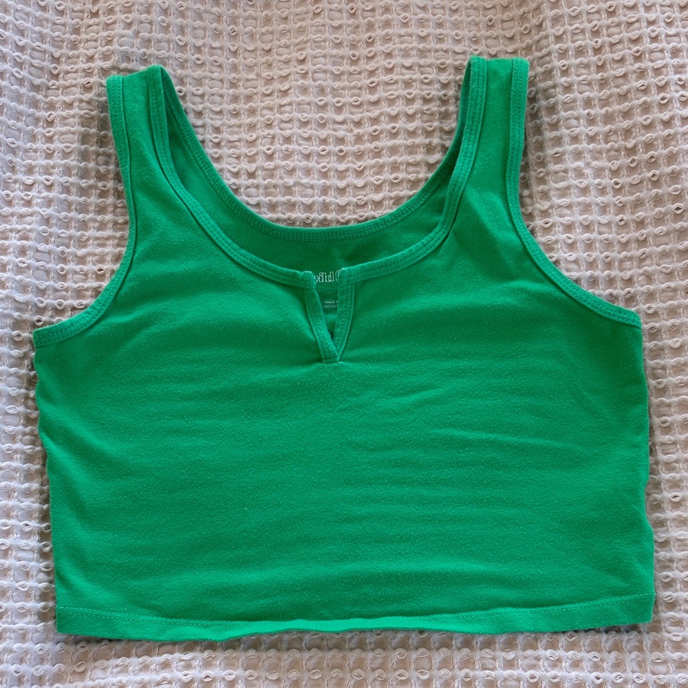 Wild Fable Green Women's Crop Top
